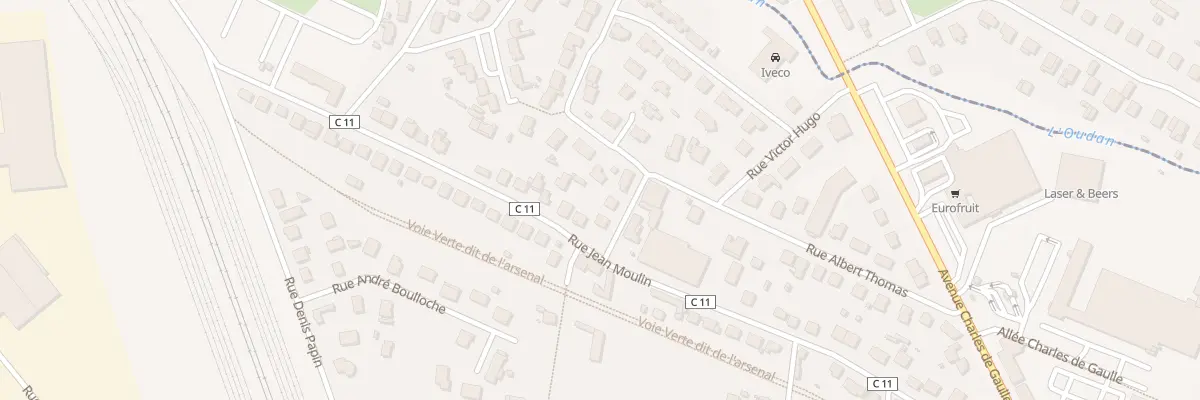 Plan du 318 Rue Albert Thomas à Riorges