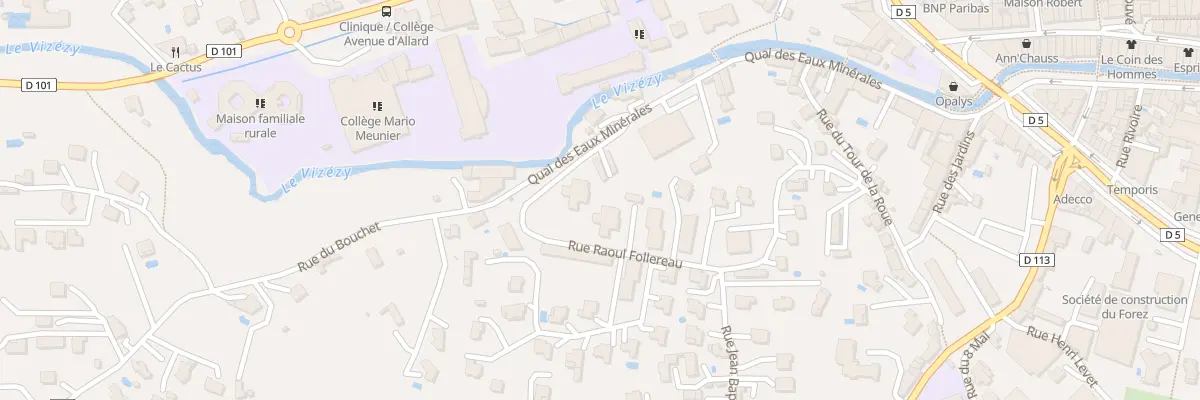 Plan du 5 Rue du Docteur Schweitzer à Montbrison