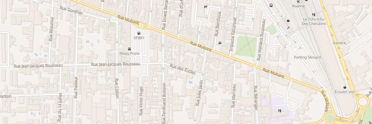 Plan du 6 Rue des Ecoles à Roanne
