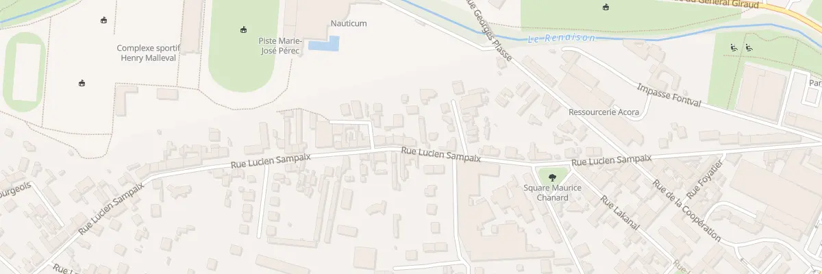 Plan du 96 Rue Lucien Sampaix à Roanne