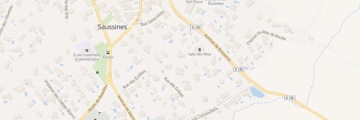 Plan du 167 Rue des Grèses à Saussines