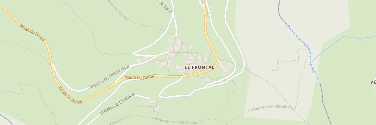 Plan du 9000 Le Frontal à Malons-et-Elze