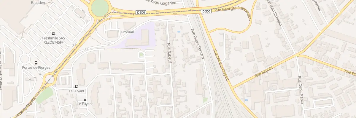Plan du 28 Rue Babeuf à Roanne