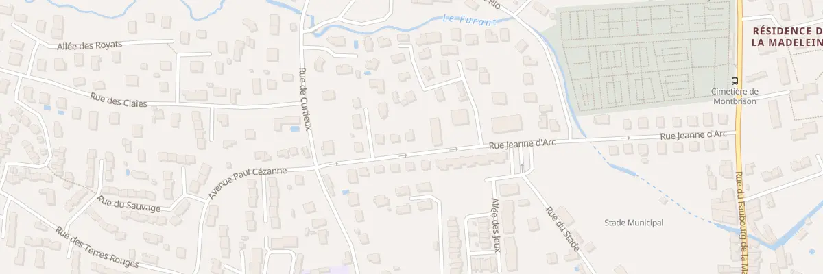 Plan du 32 Rue Jeanne d’Arc à Montbrison