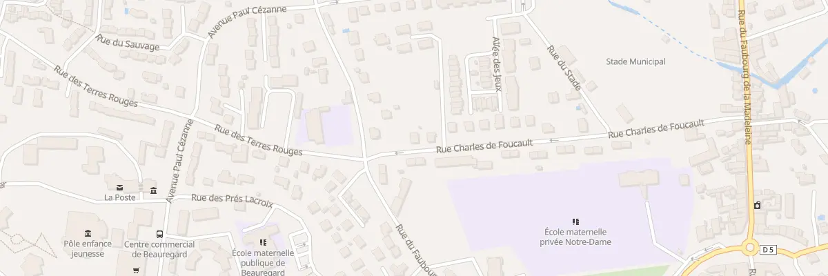 Plan du 18 Rue Charles de Foucauld à Montbrison