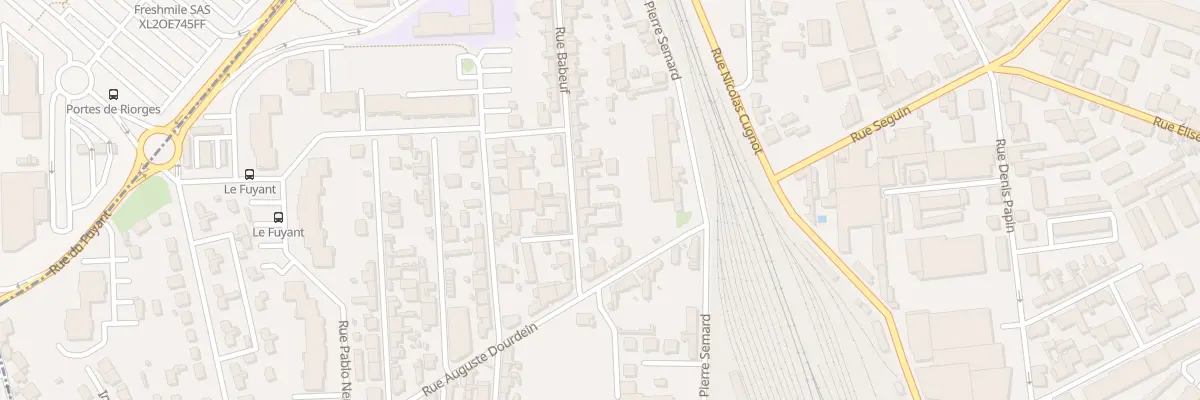 Plan du 12 Rue Babeuf à Roanne