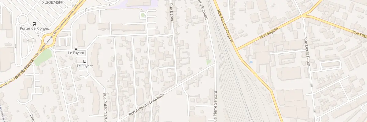 Plan du 10 Rue Babeuf à Roanne