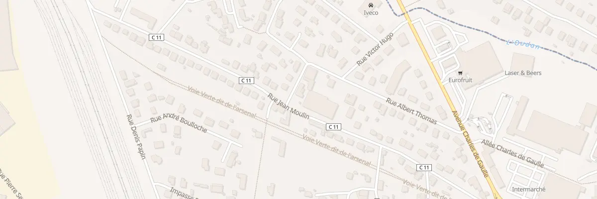 Plan du 329 Rue Albert Thomas à Riorges