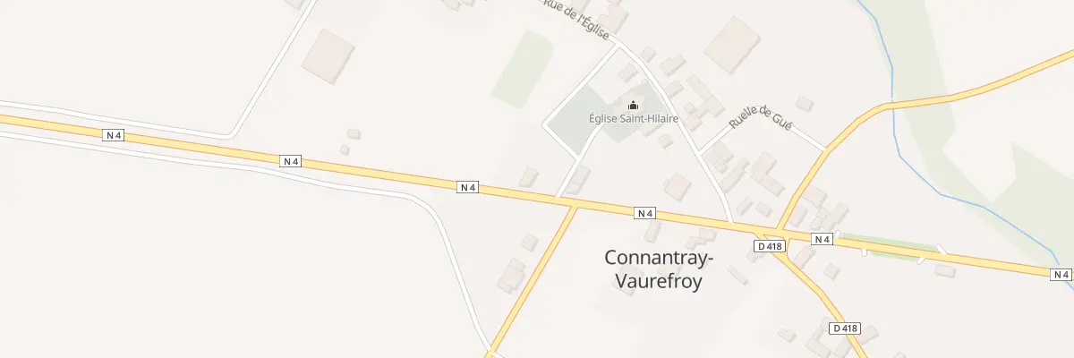 Plan du 12 Rte Nationale 4 à Connantray-Vaurefroy