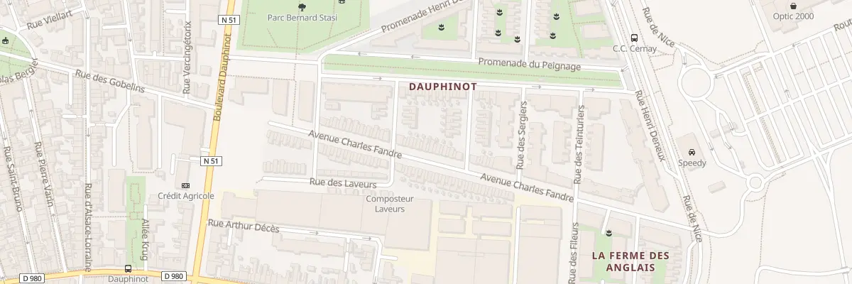 Plan du 29 Av Charles Fandre à Reims