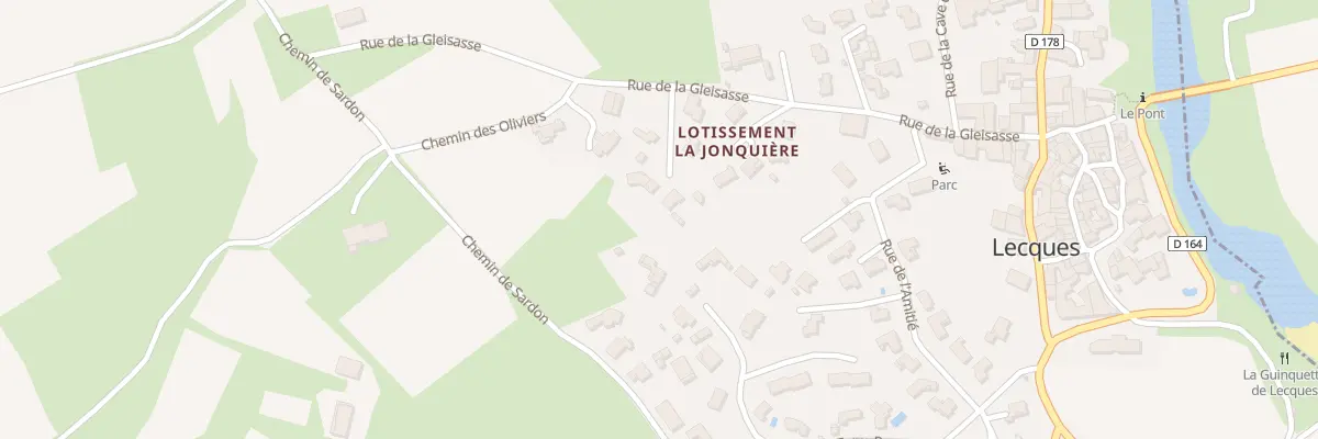 Plan du 74 Imp Clos des Chenes à Lecques