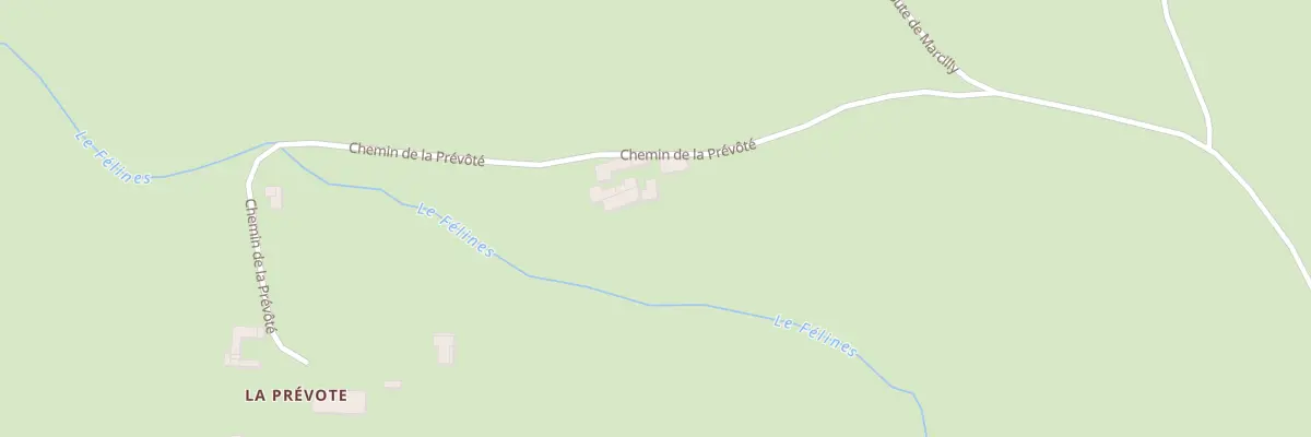 Plan du 25 Che de la Prévote à Chalain-d’Uzore