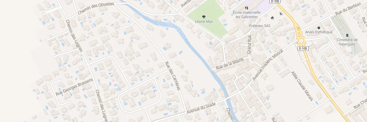 Plan du 122 Rue des Carrières à Valergues