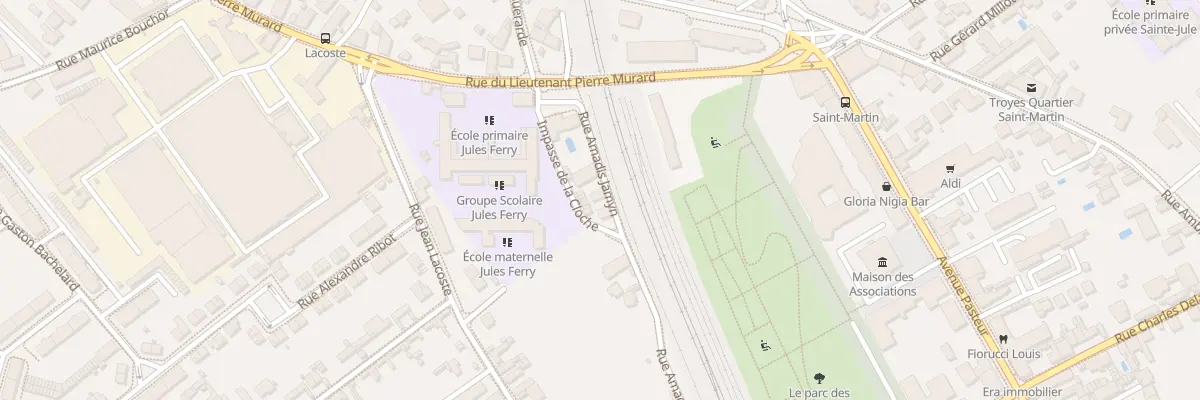 Plan du 6B Rue Amadis Jamyn à Troyes