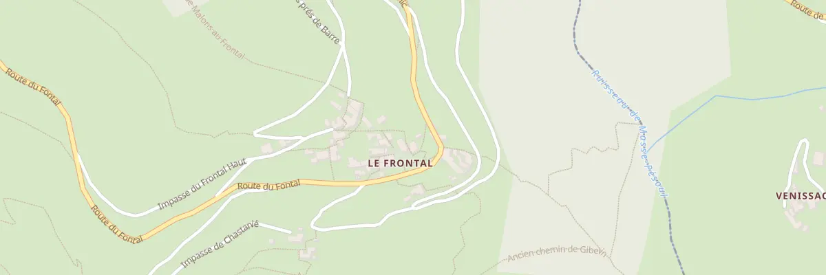 Plan du 5043 Le Frontal à Malons-et-Elze