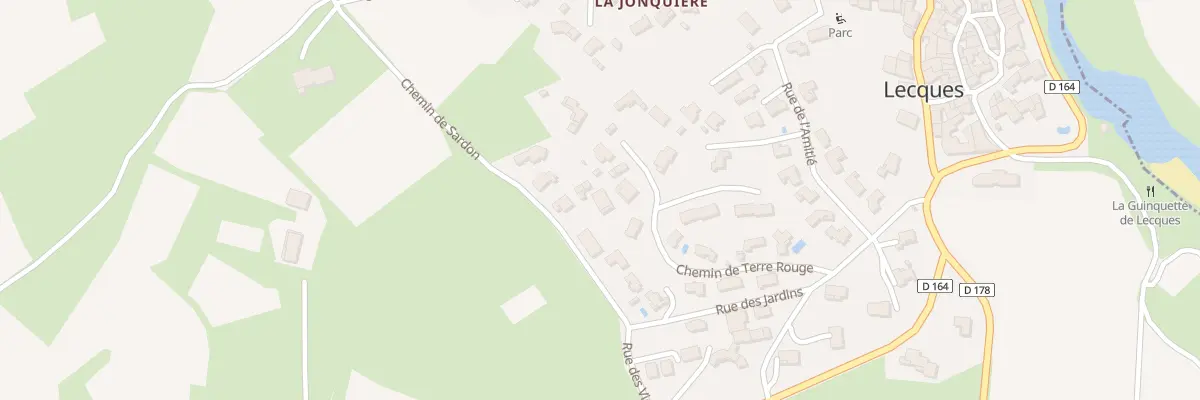 Plan du 341 Che de Terre Rouge à Lecques