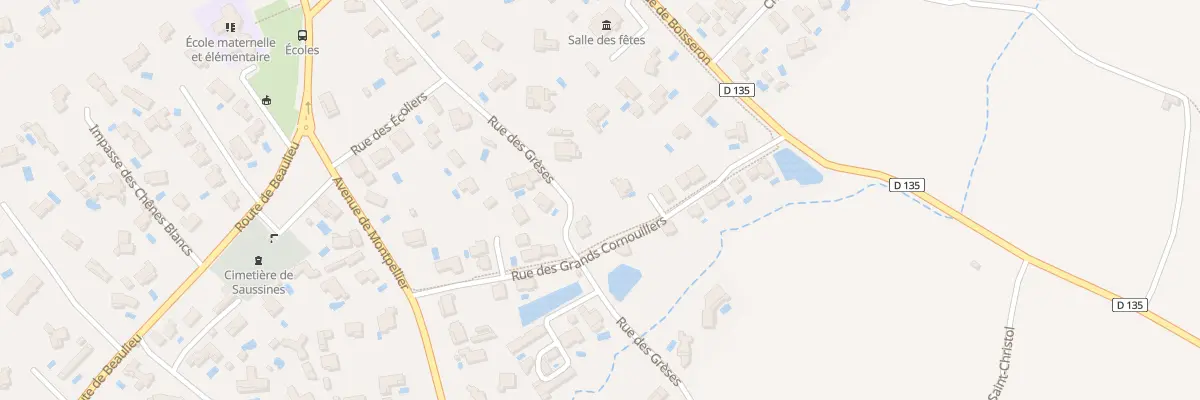 Plan du 223 Rue des Grèses à Saussines