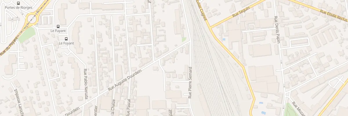 Plan du 9 Rue Auguste Dourdein à Roanne