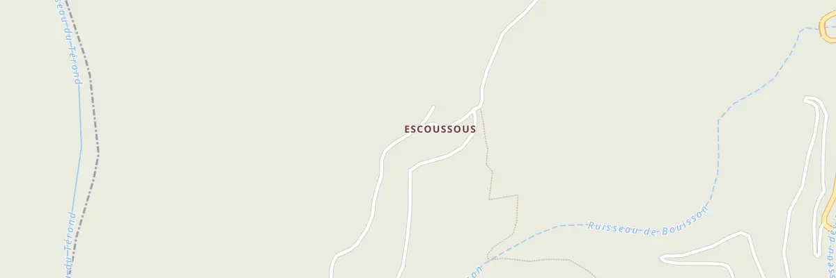 Plan du 5074B Escoussoux à Malbosc