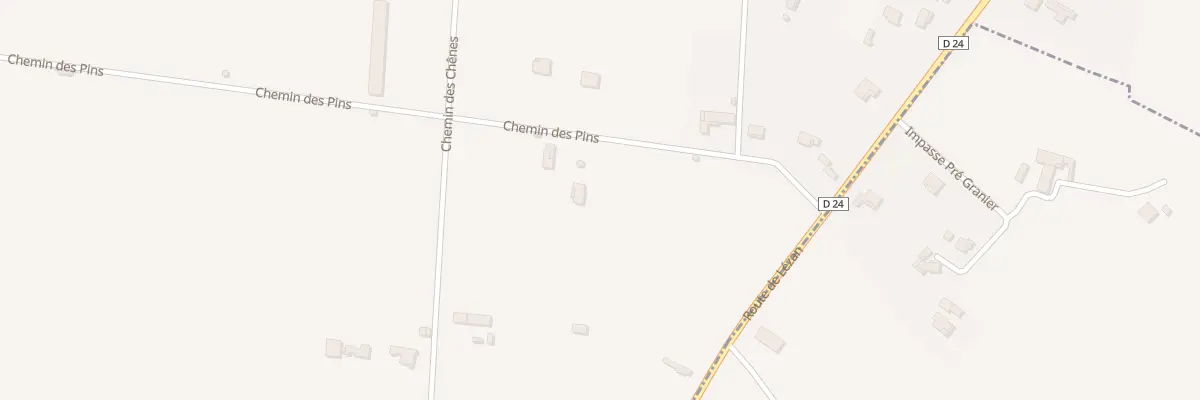Plan du 207 Che des Pins à Bagard