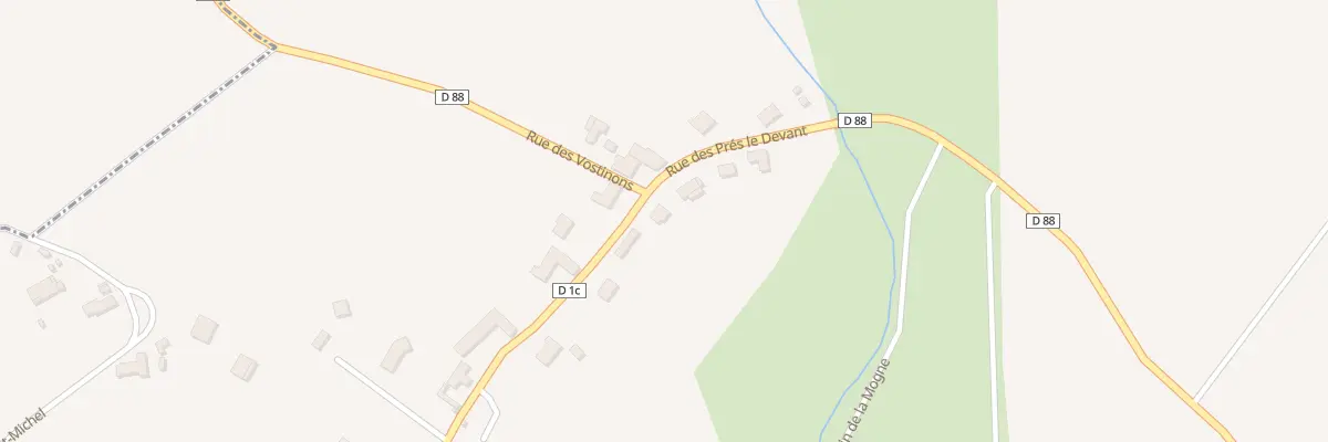 Plan du 10 Rue des Pres le Devant à Longeville-sur-Mogne