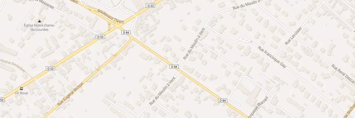 Plan du 54 Bd Blanqui à Roanne