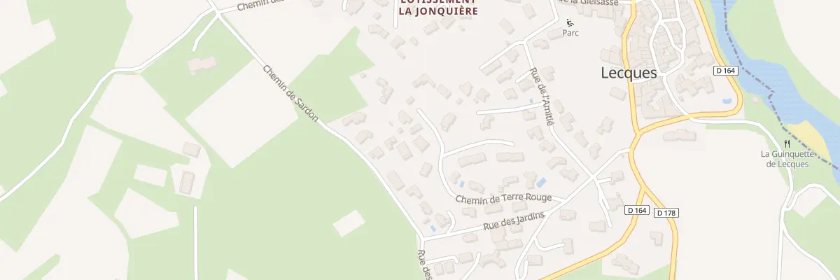 Plan du 327 Che de Terre Rouge à Lecques