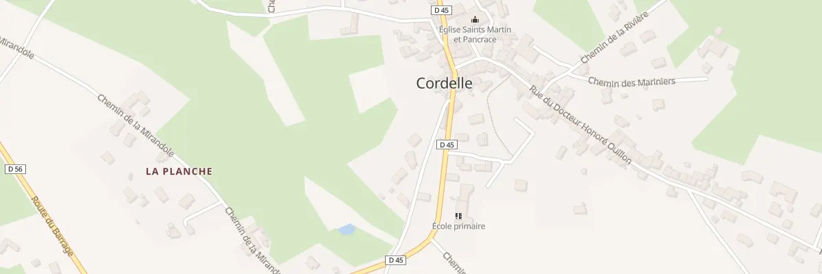 Plan du 64 Chem de Chabreloche à Cordelle