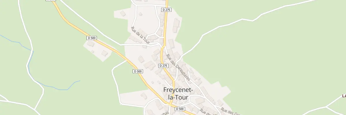 Plan du 36 Rue des Dentellieres à Freycenet-la-Tour