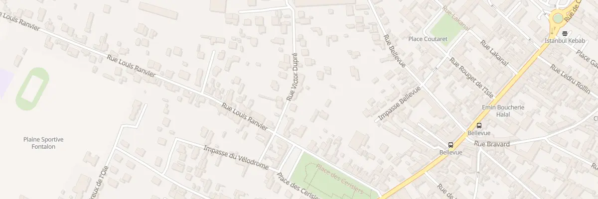 Plan du 10 Rue Victor Dupré à Roanne