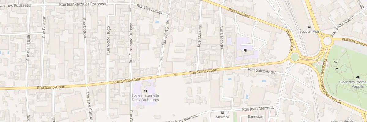 Plan du 48 Rue Saint-Alban à Roanne