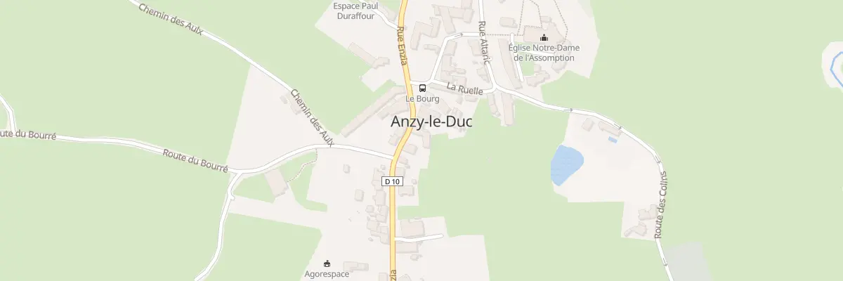 Plan du 5046 Le Bourg à Anzy-le-Duc