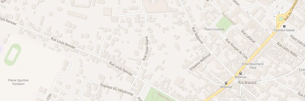 Plan du 14 Rue Victor Dupré à Roanne