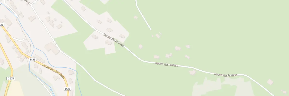 Plan du 25 Rte du Fraisse à Laussonne