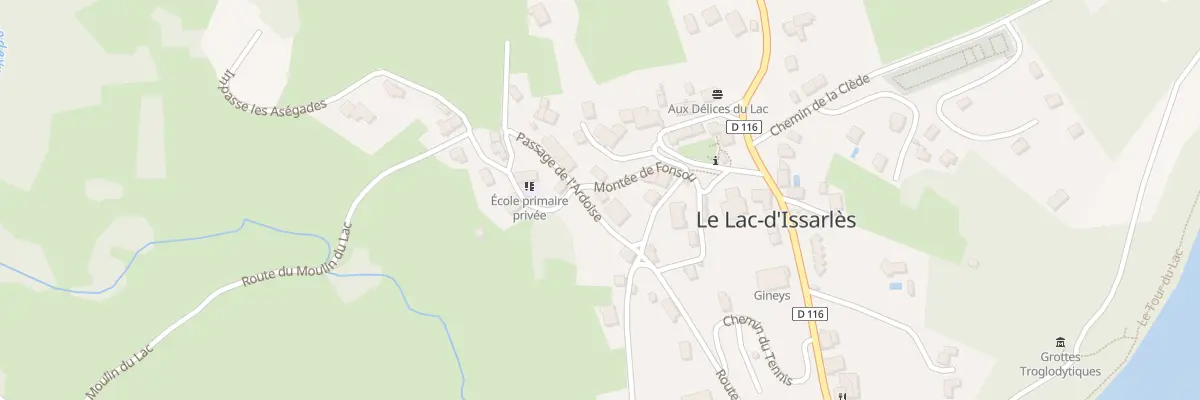 Plan du 5313 Le Village au Lac-d’Issarlès