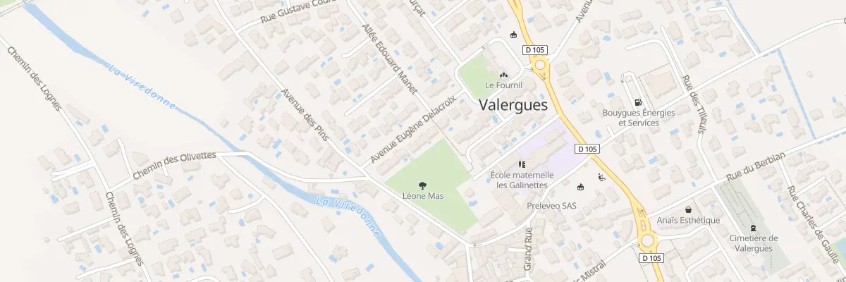 Plan du 80 Rue Eugene Delacroix à Valergues