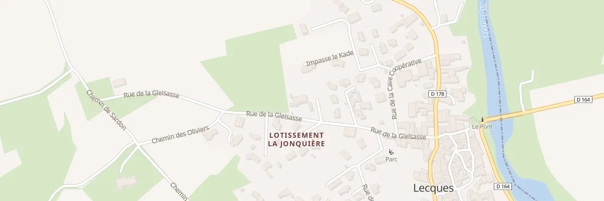 Plan du 246 Rue de la Gleisasse à Lecques