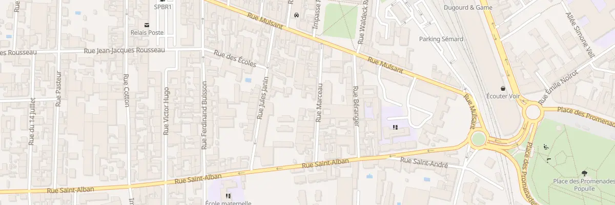 Plan du 48 Rue Saint-Alban à Roanne
