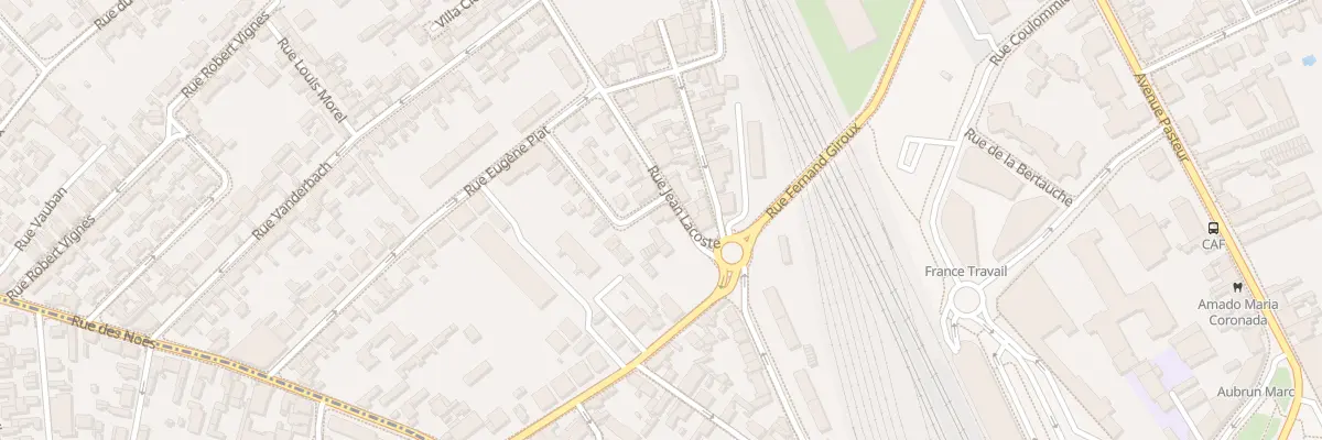 Plan du 1 Rue Prof Pinard à Prémierfait