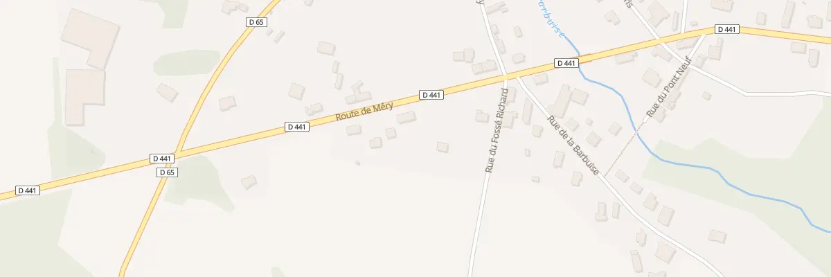 Plan du 43 Rte de Méry à Pouan-les-Vallées