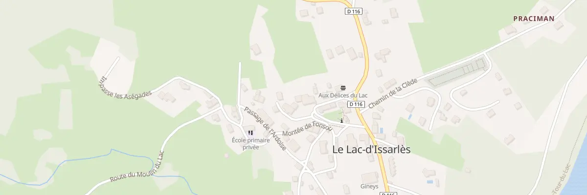 Plan du 5316 Le Village au Lac-d’Issarlès