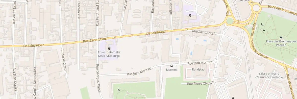 Plan du 31 Rue Saint-Alban à Roanne