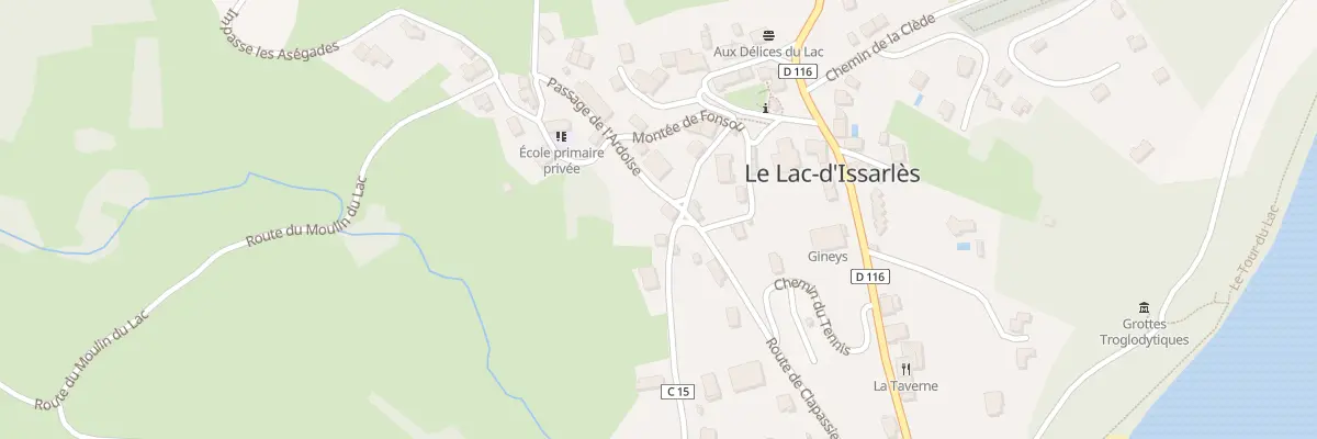 Plan du 5054 Le Village au Lac-d’Issarlès