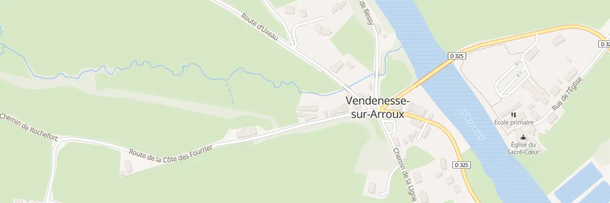 Plan du 88 Rte de la Côte des Fourrier à Vendenesse-sur-Arroux