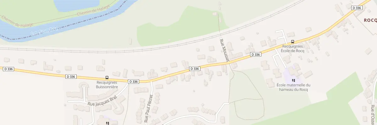 Plan du 33A Rue à Beugnies Ham de Rocq à Recquignies