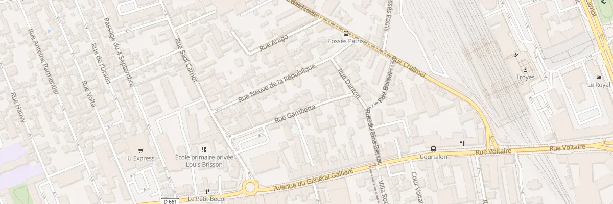 Plan du 9 Rue Gambetta à Sainte-Savine