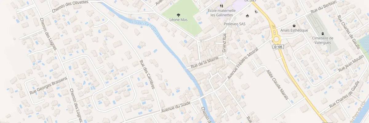Plan du 105 Rue de la Mairie à Valergues