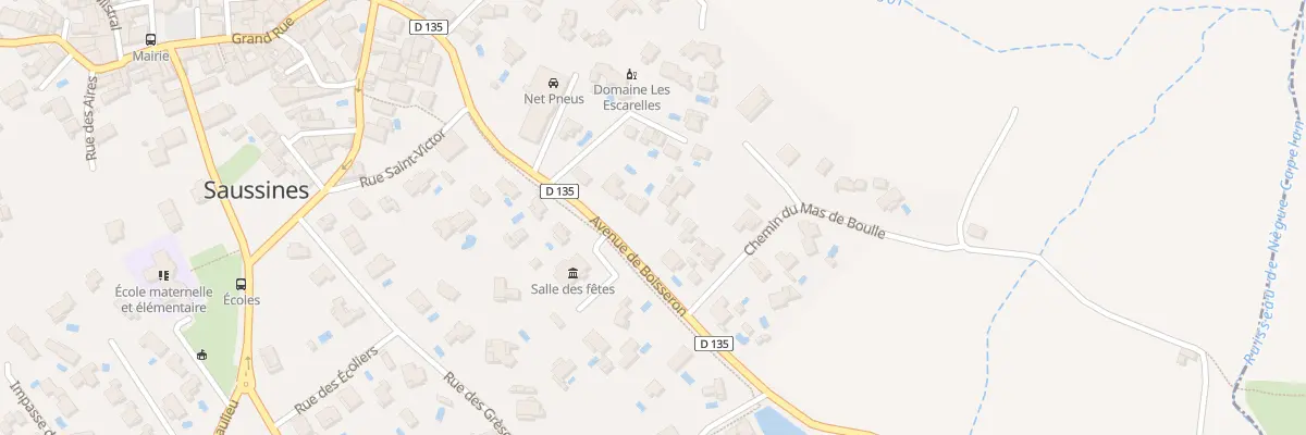 Plan du 313 Av de Boisseron à Saussines