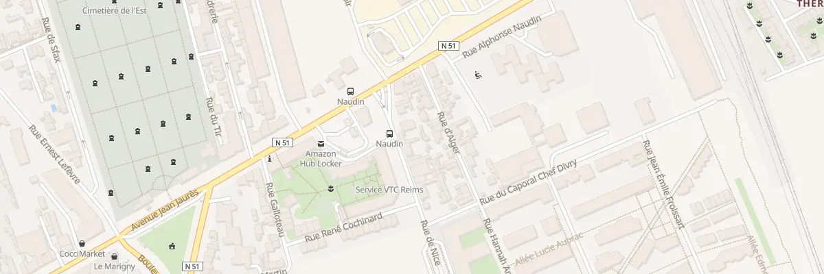 Plan du 7 Rue de Nice à Reims