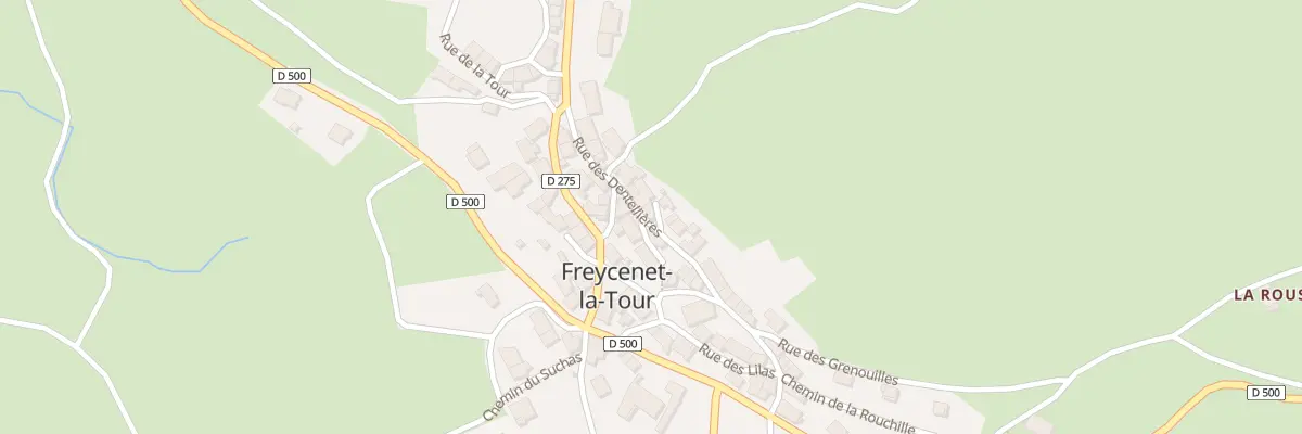 Plan du 22 Rue des Dentellieres à Freycenet-la-Tour